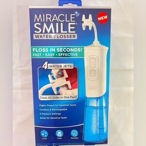 Miracle Smile Water Flosser Cordless & Rechargeable 360 Cleaning Technology